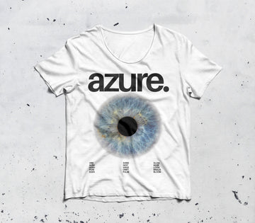 Azure Eye Design Girls’ T-Shirt – Stylish & Comfortable Casual Wear